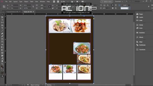 6.How to create menu page in Adobe Indesign. смотреть онлайн