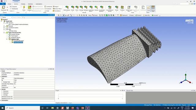 Coupled Static Structural and Thermal Analysis of a Turbine Blade #FEM #ANSYSWORKBENCH #ANSYS