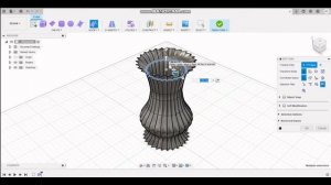 AUTODESK FUSION 360- FANCY FLOWER VASE DESIGN -BEGINNERS TUTORIAL