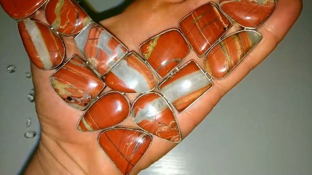 Яркое колье, ожерелье из КРАСНОЙ ЯШМЫ смотреть онлайн