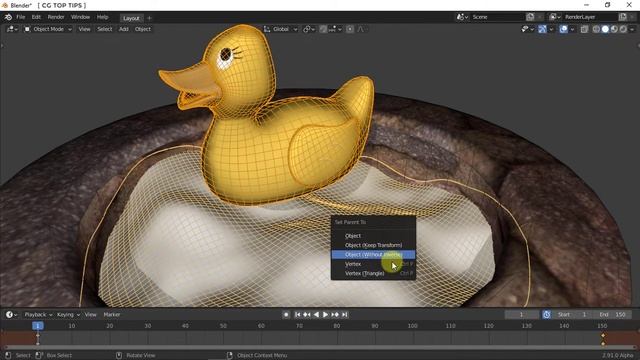 Make an object always follow the surface - Blender 2.91