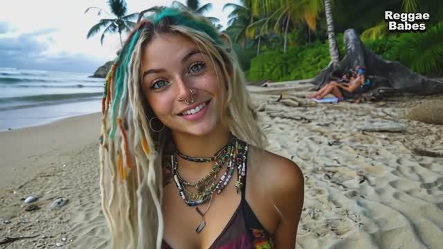 🏝️ Blonde Beach Babes & Lofi Reggae - Background Beats with Dreadlock Muses & Zen Vibes