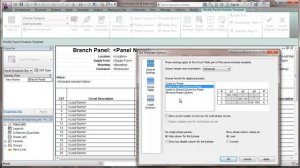 Revit 2013 MEP - Set Electrical Panel Schedule Template Options