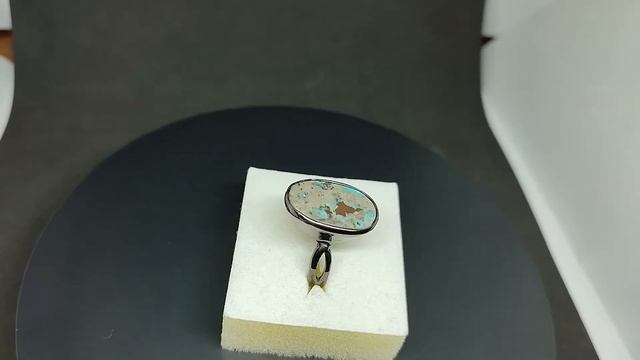 Handmade! Кольцо. Натуральная бирюза. Серебро 925. К8454