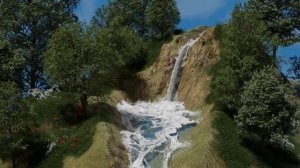 Waterfall Blender 3.2 Flip Fluids Animation