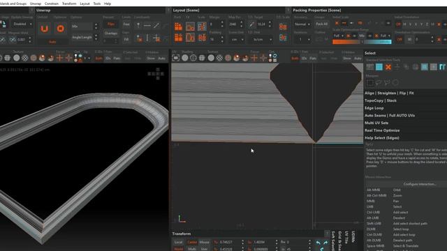 Arch unwrap with RizomUV 3ds max 2024
