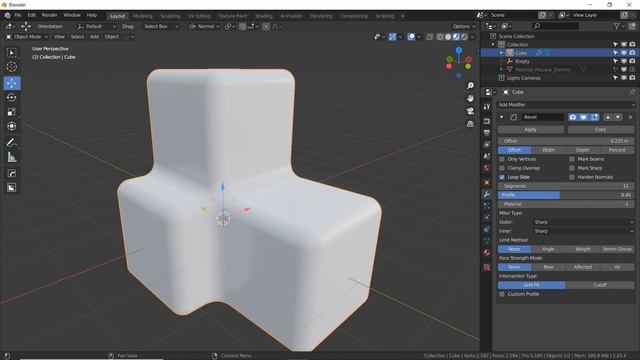Intro to Array, Bevel, Boolean and Mirror Modifiers in Blender