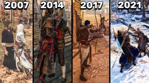 Эволюция десинхронизации при убийстве мирных жителей в играх Assassin's Creed (2007-2021)