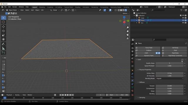 Blender 3.5 | Cloth Tutorial For Beginners | FxGraphix | #fxgraphix #blender #clothsimulation #clot