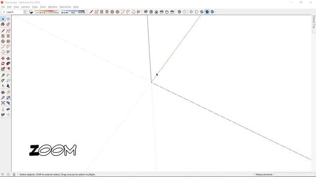 Sketchup Modelling Tutorial 1 - Interface, Navigation, 2d Drawing