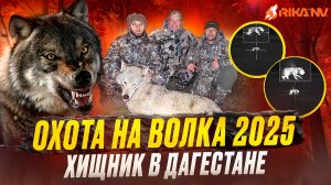 Охота на волка в Дагестане с RikaNV 2025! Добыли хищника на Кавказе🔥👍