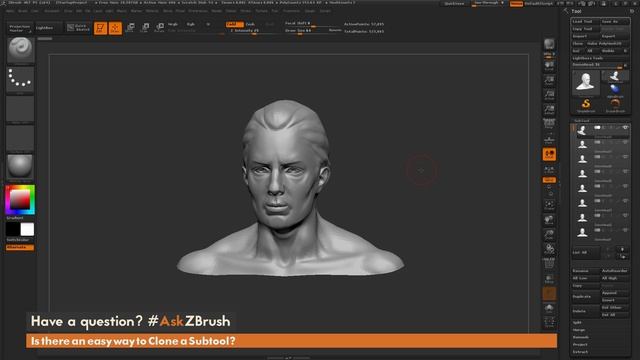 #AskZBrush: “Is there an easy way to Clone a Subtool?”