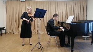 Бах "Сицилиана" Мамедов Михаил (фортепьяно) и Беззуб Татьяна (скрипка).