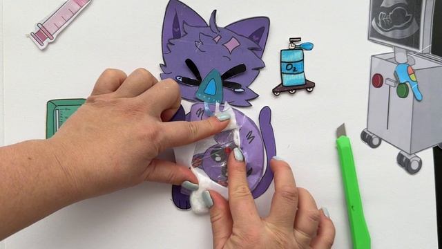 Catnap снова беременна 👌 играем в бумажные игры / асмр смотреть онлайн