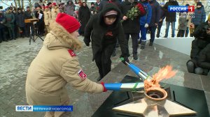 ГТРК СЛАВИЯ Зажжение Вечного огоня в Хутыни 24.02.25