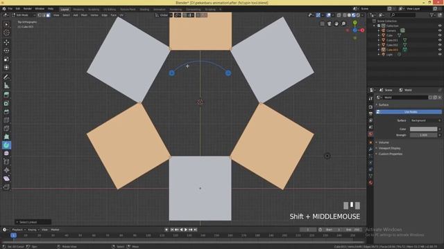 Tutorial Spin Tool blender 2.8