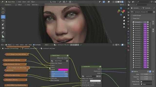 Daz to Blender easy MakeUP_Node_tree_Plus_IraUber смотреть онлайн