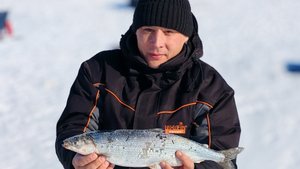 Рыбалка на Байкале, ловля омуля с 60 метров