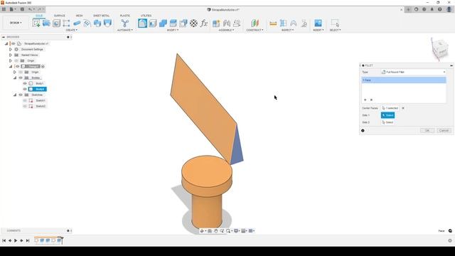 Fusion 360 - I think its an air nozzle Fillet and Loft