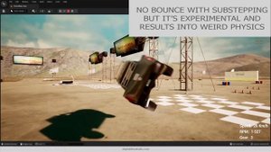 UE5 chaos vehicles cars bounce bug fix on Drivable Cars Advanced Pack for Unreal Engine 5