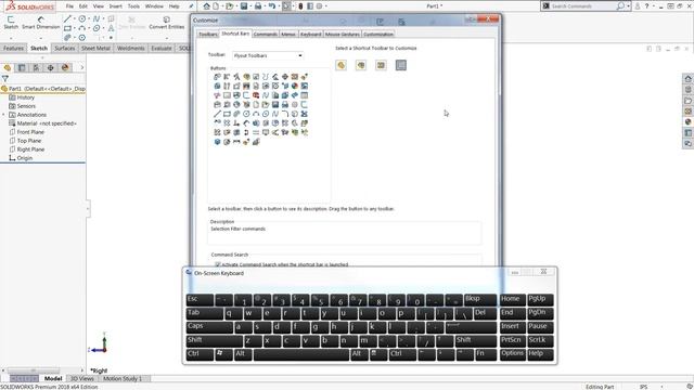 SOLIDWORKS: Useful Keyboard Shortcuts and Workflow Customizations