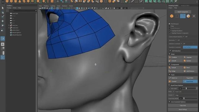 Maya Retopology. Ретопология в Maya