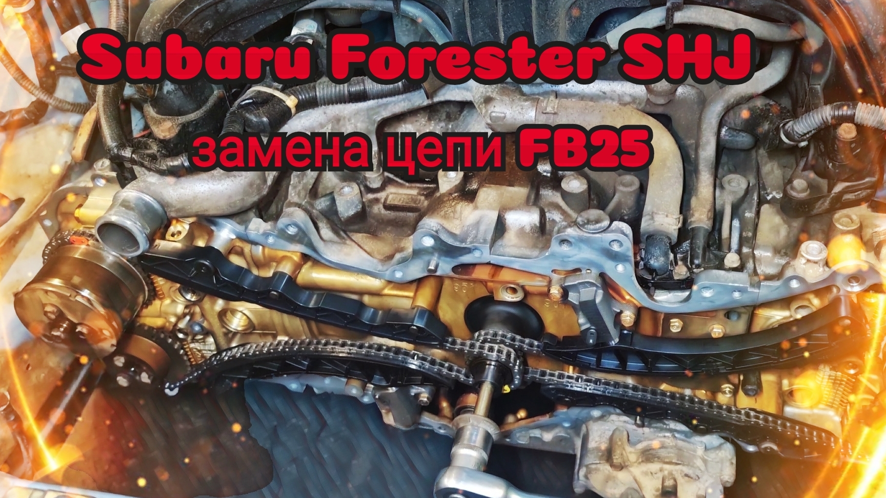 Синдром Субариста: Замена Цепи ГРМ FB25 Subaru Forester SHj