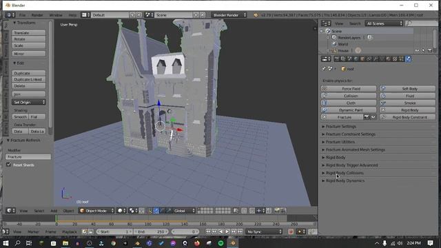 Building destruction tutorial in blender- a new method смотреть онлайн