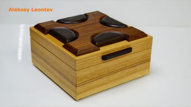 Шкатулка с секретом. Шкатулка №25 / DIY Secret Compartment Box #25.  Making A Wooden Box