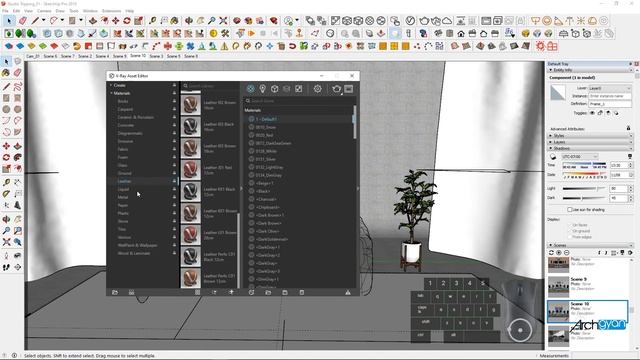 Study Table Design & Render | Sketchup 2019 | Vray Next