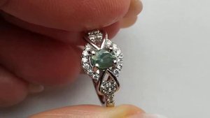 Кольцо с шри-ланкийским александритом 0.44ct (хризоберилл),  день