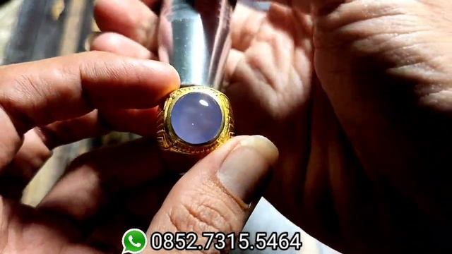Ijo Botol Serpentine, Bio Solar Cat Eye, Solar Lecoa, Violetish Blue, Obi Nucleus