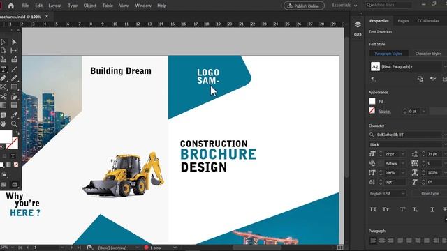 InDesign Brochure Design Tutorial [ Adobe InDesign ]