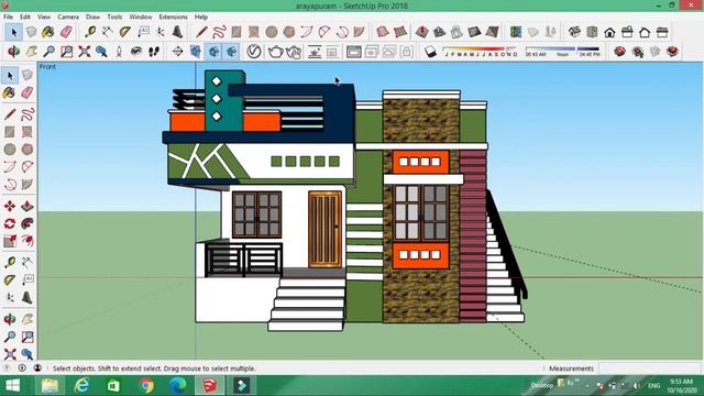 how to hide & unhide object, line, edge ,in sketchup in tamil | hide tool tips and tricks смотреть онлайн
