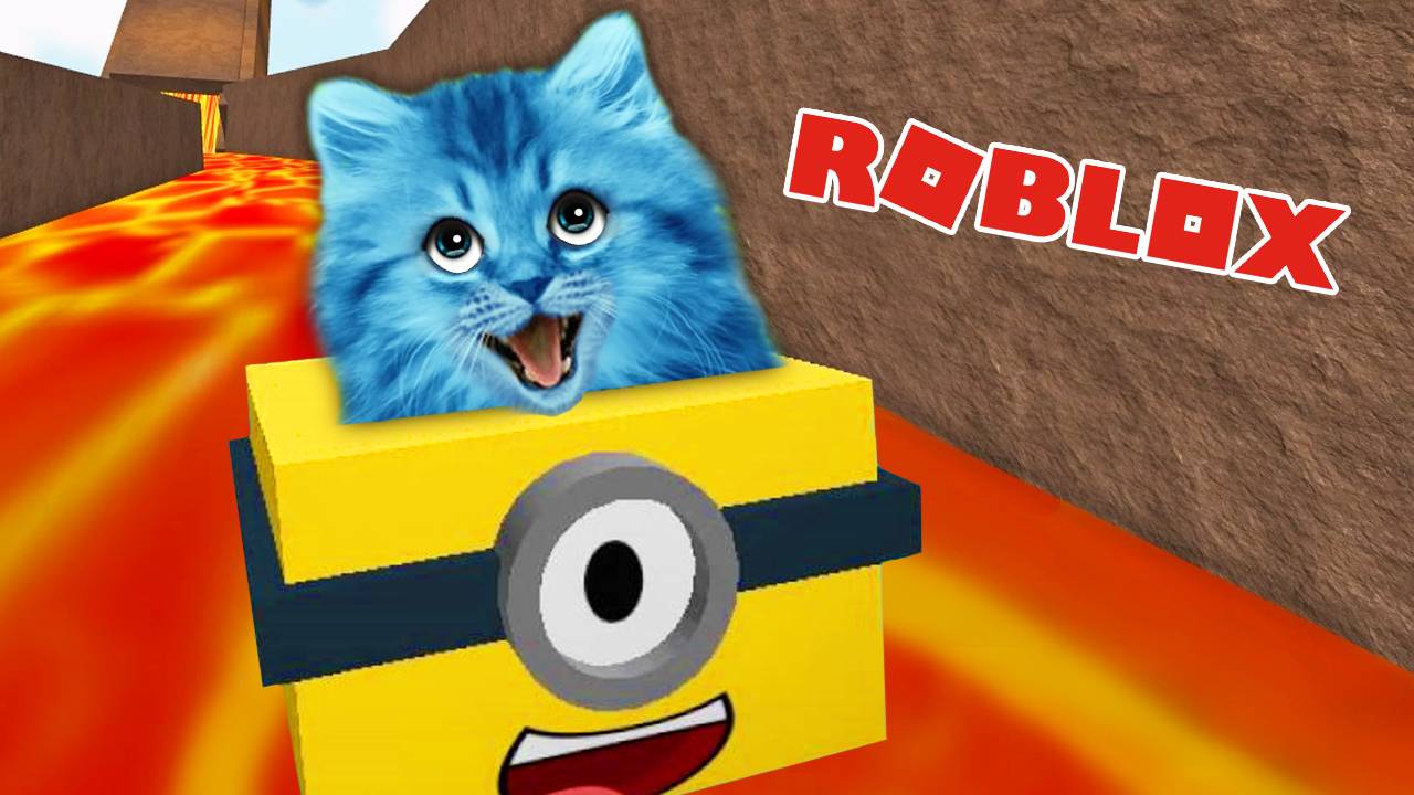 Сверхбыстрый спуск ПО РАДУГЕ в ROBLOX Epic BoxRacing КОТЁНОК ЛАЙК играет летсплей РОБЛОКС