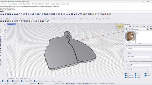 RHINO TUTORIAL- HOW TO EXTRUDE CURVE IN RHINO