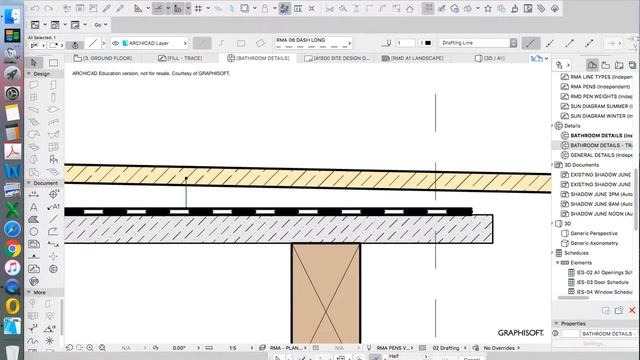 ArchiCAD - 2D Detailing - Bathroom part 03 смотреть онлайн