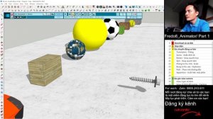 Tạo chuyển động trong Sketchup bằng Fredo6 Animator