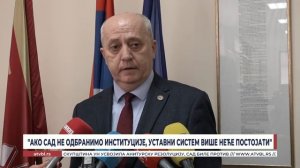 ''Ако сад не одбранимо институције, уставни систем више не постоји''