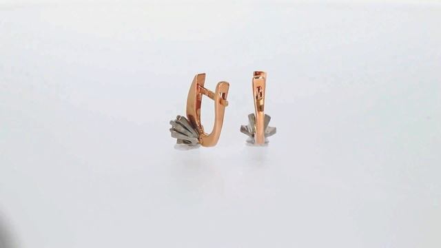 Золотые серьги с бриллиантами, артикул 1-2100033 смотреть онлайн