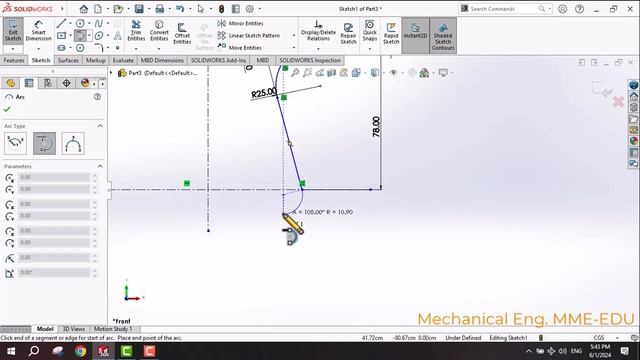 How to design a Guitar on SolidWorks (Solid Works 3D modeling tutorial for beginners - Cad exercise
