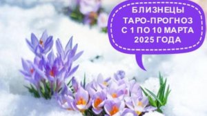 БЛИЗНЕЦЫ ТАРО-ПРОГНОЗ С 1 ПО 10 МАРТА 2025 ГОДА