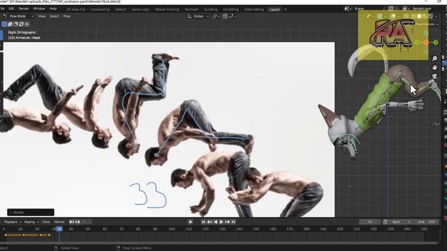 Learn to Animate like a PRO in blender | Back Flip 3D Animation смотреть онлайн
