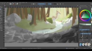 Blender Speedpaint Parallax (messing around with Blender)