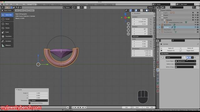 Engagement Ring, Blender 2.91, Request from YouTube Subscriber! Thank you! смотреть онлайн