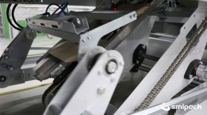 Упаковка жестебанки в термоусадку с подложкой на автомате SMIPACK мод. BP802ALV-600R-P