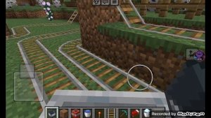 крутая железная дорога в Minecraft