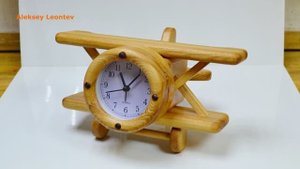 Деревянные часы - самолет. Деревянная игрушка. / Making a Wooden Clock Airplane. Wooden Toy.
