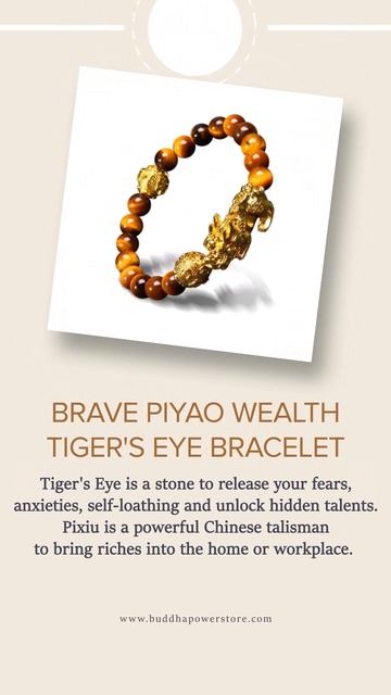 BRAVE PIYAO WEALTH TIGER S EYE BRACELET смотреть онлайн