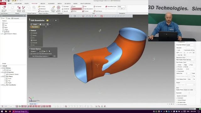 How to Extend Edges in Geomagic Design X